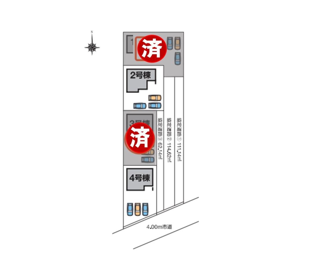 リーブルガーデン古河市大堤第５　配置図